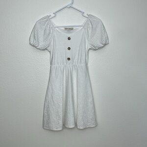 Urban Freedom Girl White eyelet Vintage dress Sz 8